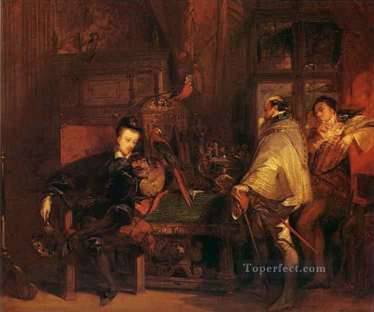 アンリ3世とロマンティック英国大使リチャード・パークス・ボニントン油絵